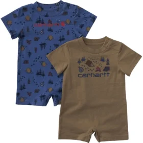 Conjunto de dos piezas de peleles de pantalones cortos con manguitos para acampada para niño (bebé)