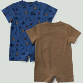 Conjunto de dos piezas de peleles de pantalones cortos con manguitos para acampada para niño (bebé)
