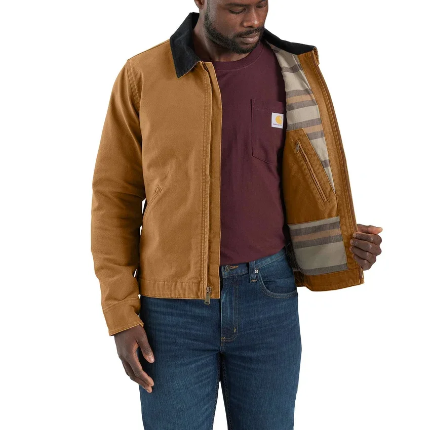 Detroit Jacket de lona de pato para hombre, de corte holgado y rediseñada