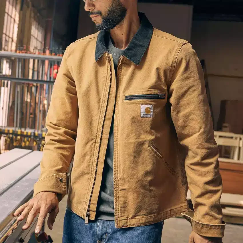 Detroit Jacket de lona de pato para hombre, de corte holgado y rediseñada