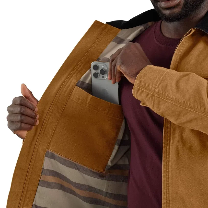Detroit Jacket de lona de pato para hombre, de corte holgado y rediseñada