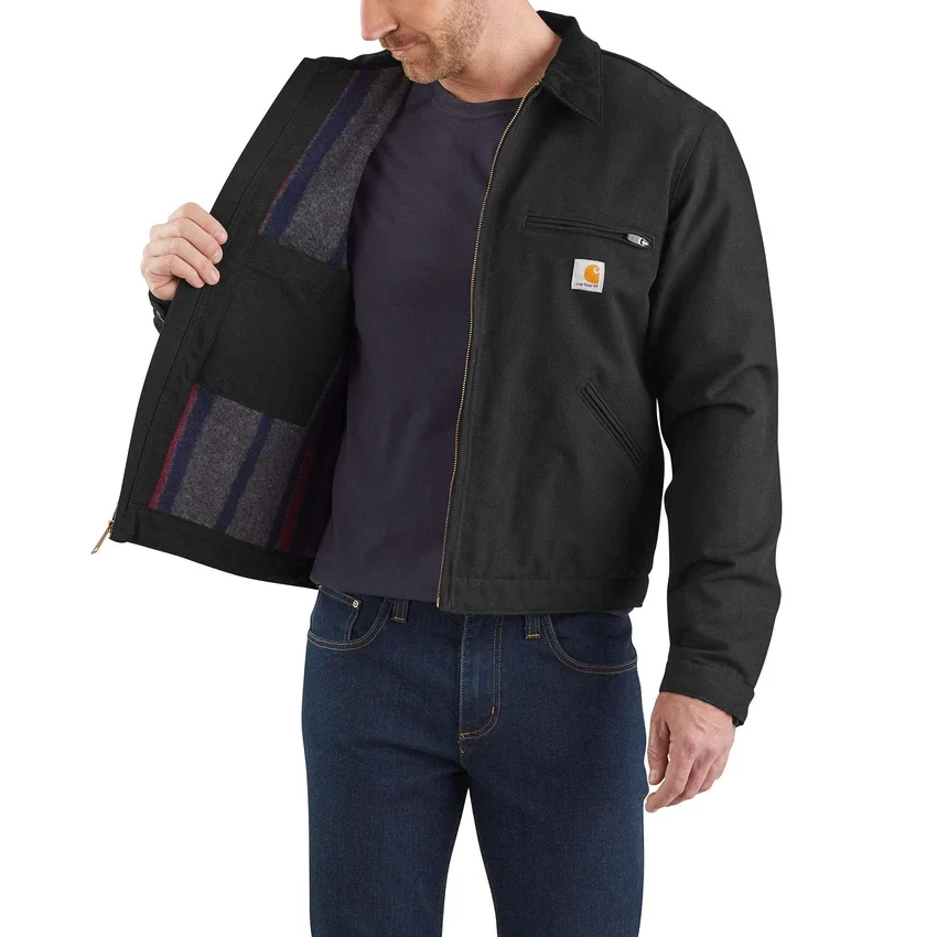 Detroit Jacket para hombre de Carhartt J01, con forro de la icónica manta de pato