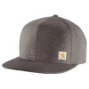 Gorra de béisbol de lona resistente con visera plana