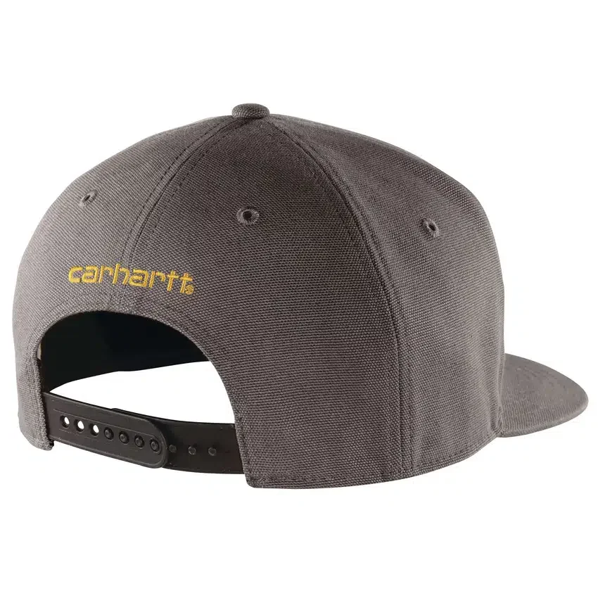 Gorra de béisbol de lona resistente con visera plana