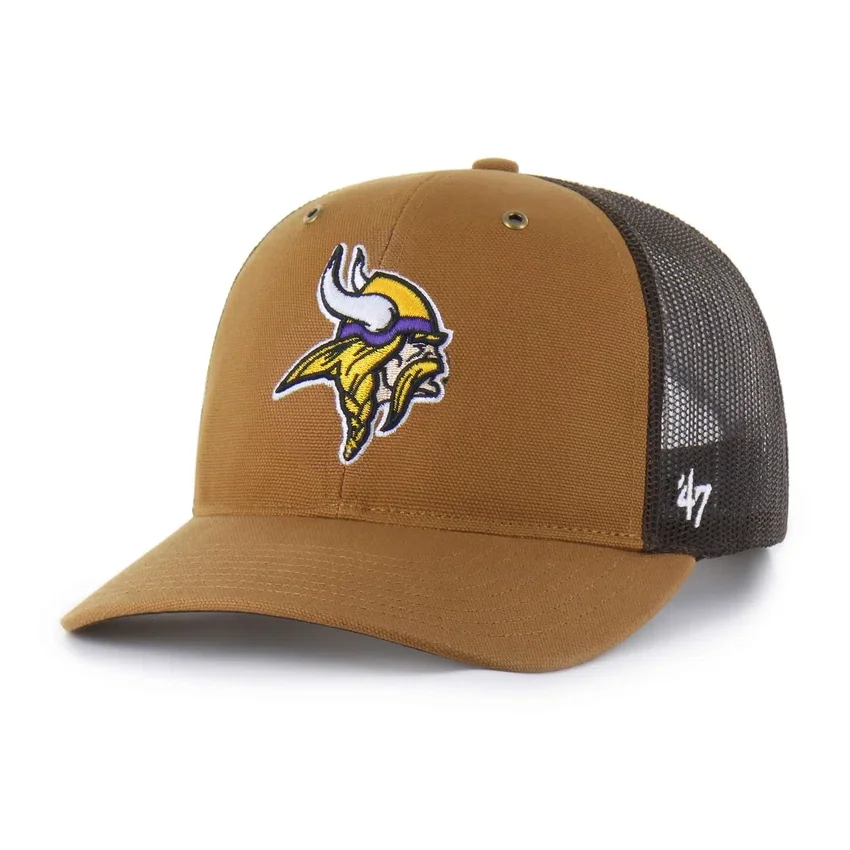 Gorra de camionero '47 de los Minnesota Vikings, corte holgado