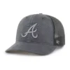 Gorra de camionero '47 teñida de los Atlanta Braves, corte holgado