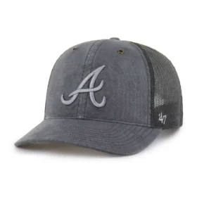 Gorra de camionero '47 teñida de los Atlanta Braves, corte holgado