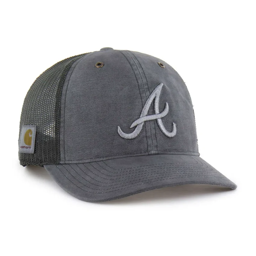 Gorra de camionero '47 teñida de los Atlanta Braves, corte holgado