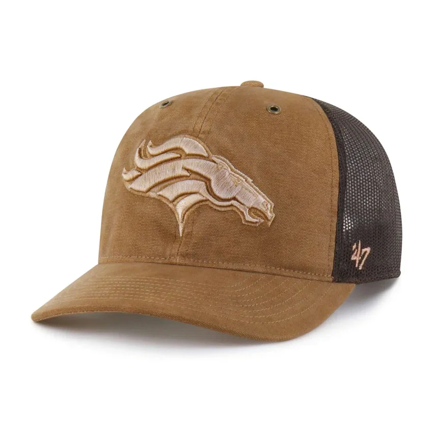 Gorra de camionero '47 teñida de los Denver Broncos, corte holgado