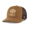 Gorra de camionero '47 teñida de los Green Bay Packers, corte holgado