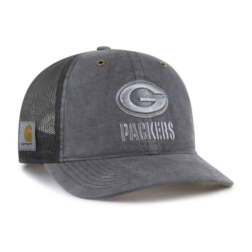 Gorra de camionero '47 teñida de los Green Bay Packers, corte holgado