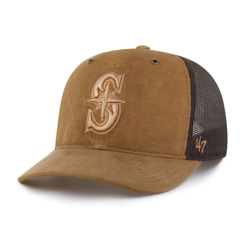 Gorra de camionero '47 teñida de los Seattle Mariners, corte holgado