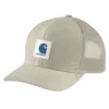 Gorra de camionero con parche con el logotipo, de sarga Rugged Flex™ y parte trasera de malla