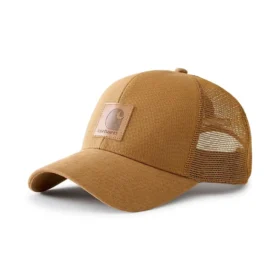 Gorra de camionero con parte trasera de malla de lona lavada