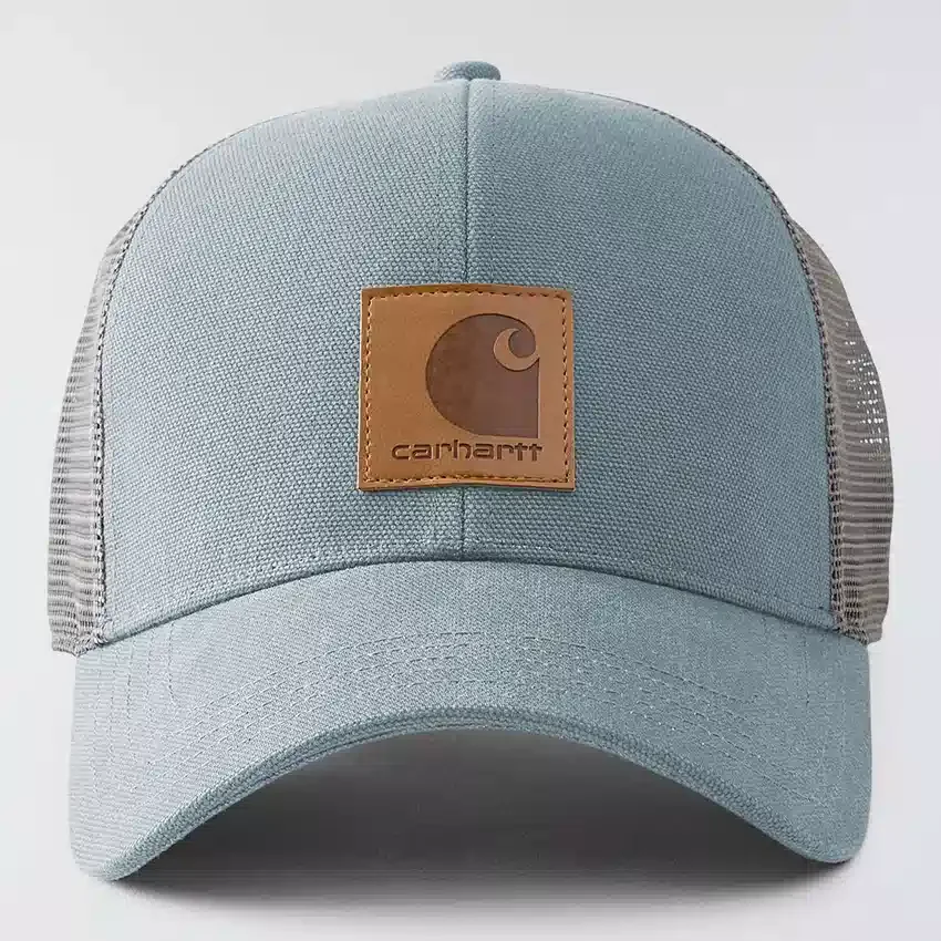 Gorra de camionero con parte trasera de malla de lona lavada