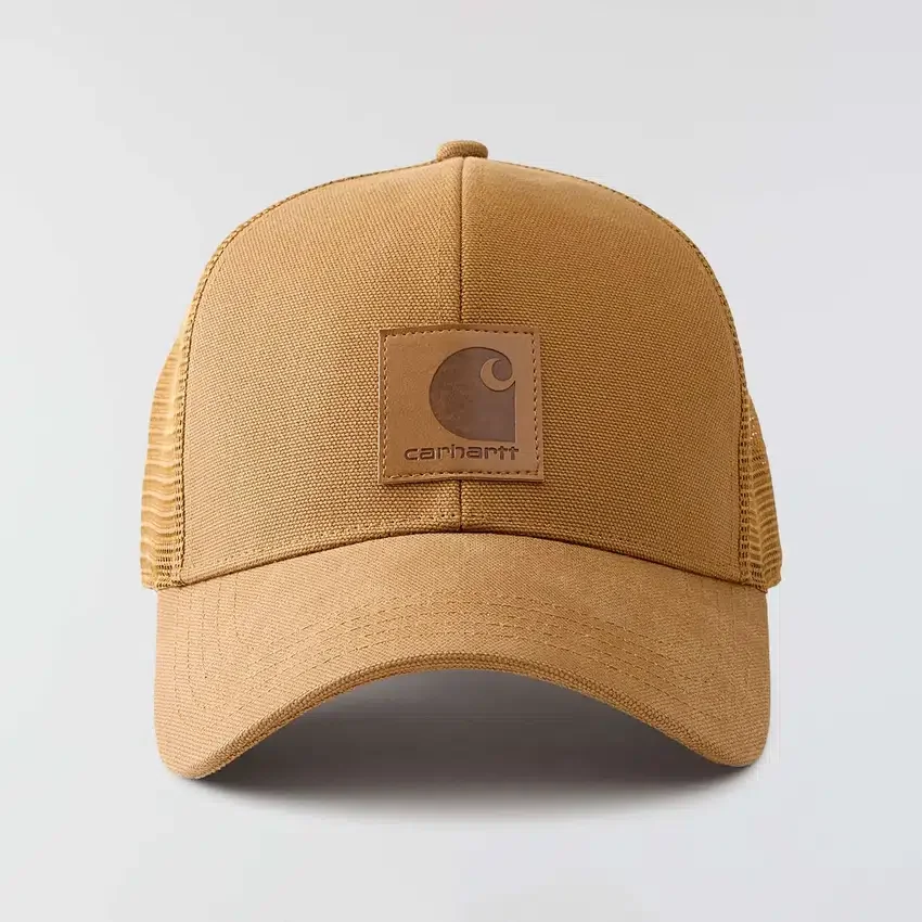Gorra de camionero con parte trasera de malla de lona lavada