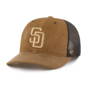 Gorra de camionero de los Padres de San Diego, modelo '47 teñida, corte holgado