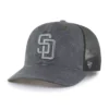 Gorra de camionero de los Padres de San Diego, modelo '47 teñida, corte holgado