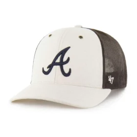 Gorra de camionero sin teñir de los Atlanta Braves, modelo '47