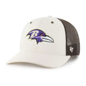Gorra de camionero sin teñir de los Baltimore Ravens '47, corte holgado