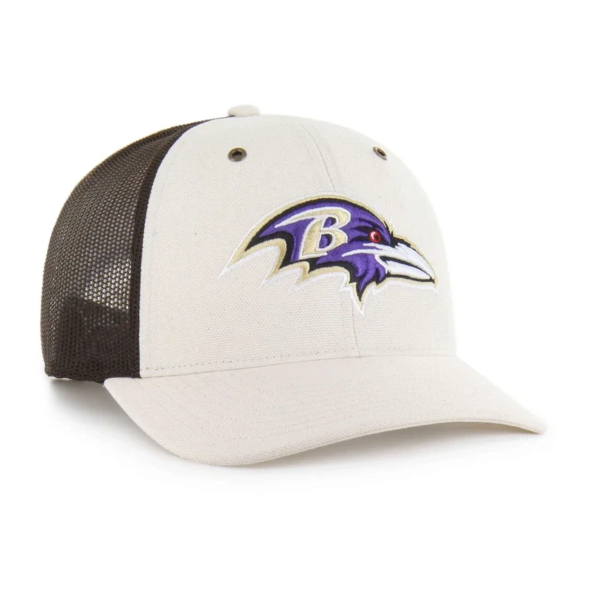 Gorra de camionero sin teñir de los Baltimore Ravens '47, corte holgado