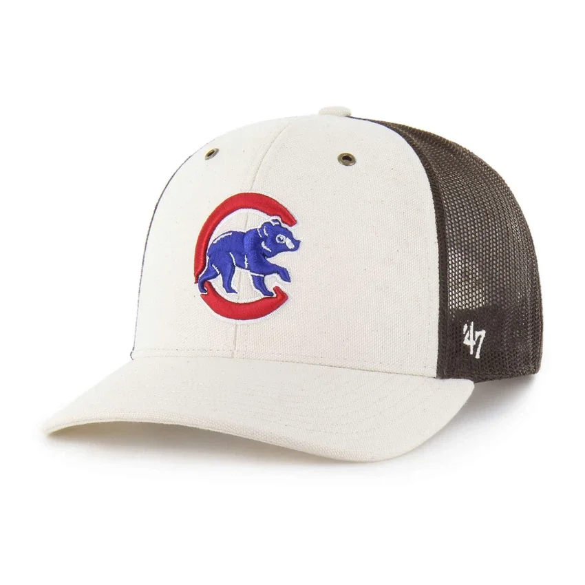 Gorra de camionero sin teñir de los Cubs de Chicago '47