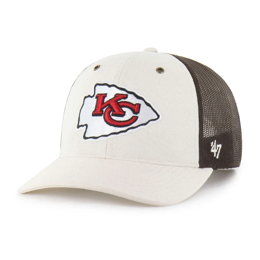 Gorra de camionero sin teñir de los Kansas City Chiefs '47, corte holgado