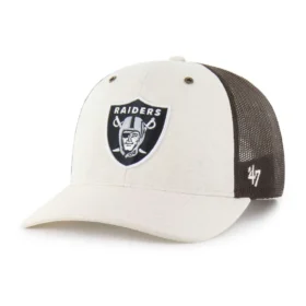 Gorra de camionero sin teñir de los Las Vegas Raiders '47, corte holgado