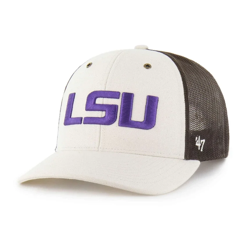 Gorra de camionero sin teñir de los Louisiana State Tigers del 47