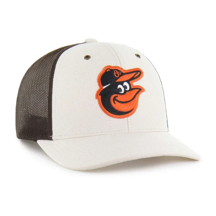 Gorra de camionero sin teñir de los Orioles de Baltimore '47