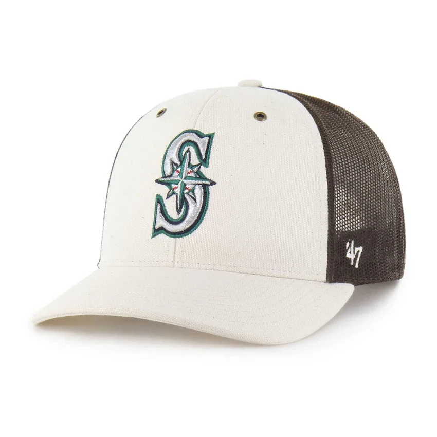 Gorra de camionero sin teñir de los Seattle Mariners '47