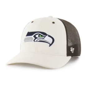 Gorra de camionero sin teñir de los Seattle Seahawks '47, corte holgado