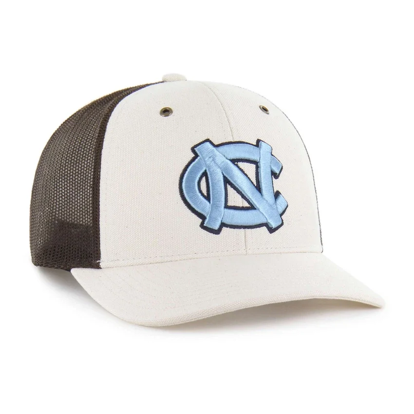Gorra de camionero sin teñir de los Tar Heels de Carolina del Norte, modelo '47