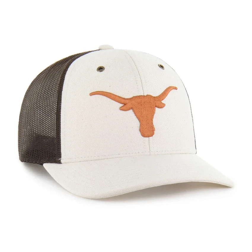 Gorra de camionero sin teñir de los Texas Longhorns '47