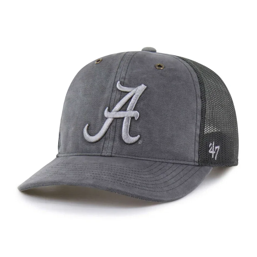 Gorra de camionero teñida '47 de los Crimson Tide de Alabama, corte holgado