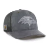 Gorra de camionero teñida de los Baltimore Ravens '47, corte holgado