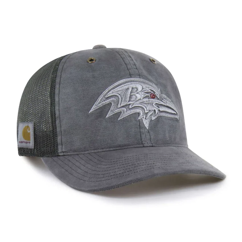 Gorra de camionero teñida de los Baltimore Ravens '47, corte holgado