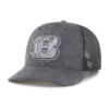 Gorra de camionero teñida de los Cincinnati Bengals, corte holgado, modelo '47