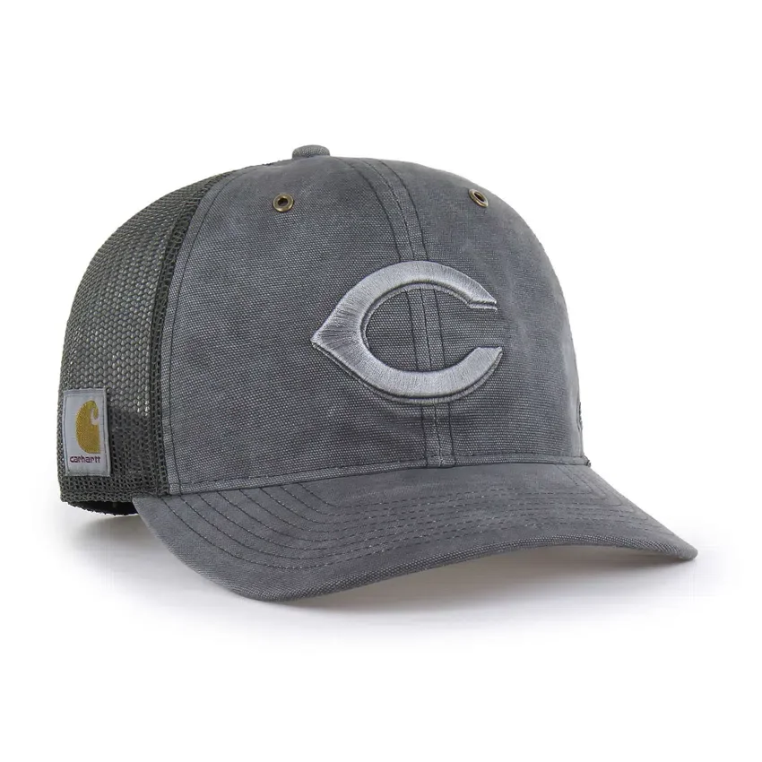 Gorra de camionero teñida de los Cincinnati Reds, corte holgado, modelo '47
