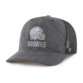 Gorra de camionero teñida de los Cleveland Browns '47, corte holgado