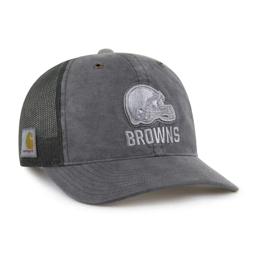 Gorra de camionero teñida de los Cleveland Browns '47, corte holgado