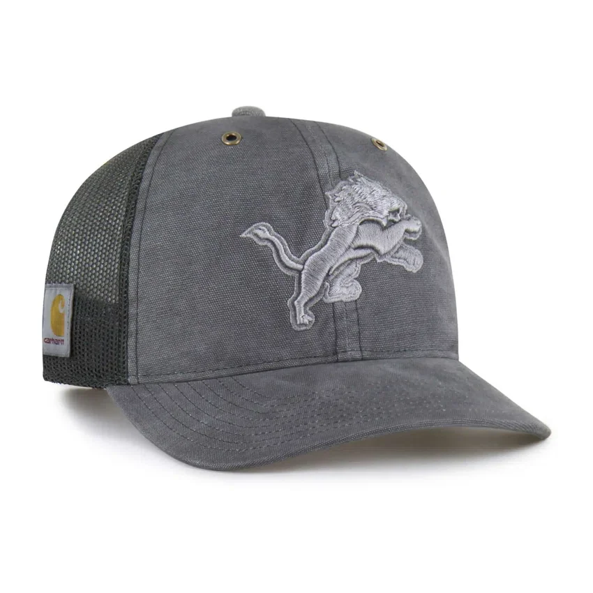 Gorra de camionero teñida de los Detroit Lions, corte holgado, modelo '47