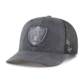 Gorra de camionero teñida de los Las Vegas Raiders, corte holgado, modelo '47