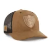 Gorra de camionero teñida de los Las Vegas Raiders, corte holgado, modelo '47
