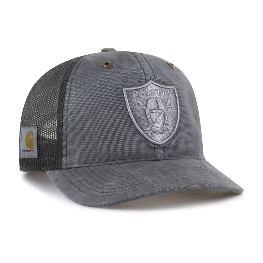 Gorra de camionero teñida de los Las Vegas Raiders, corte holgado, modelo '47