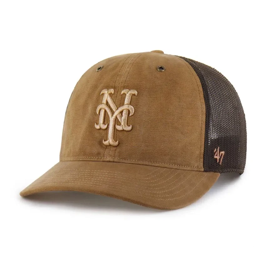 Gorra de camionero teñida de los Mets de Nueva York, corte holgado, modelo '47