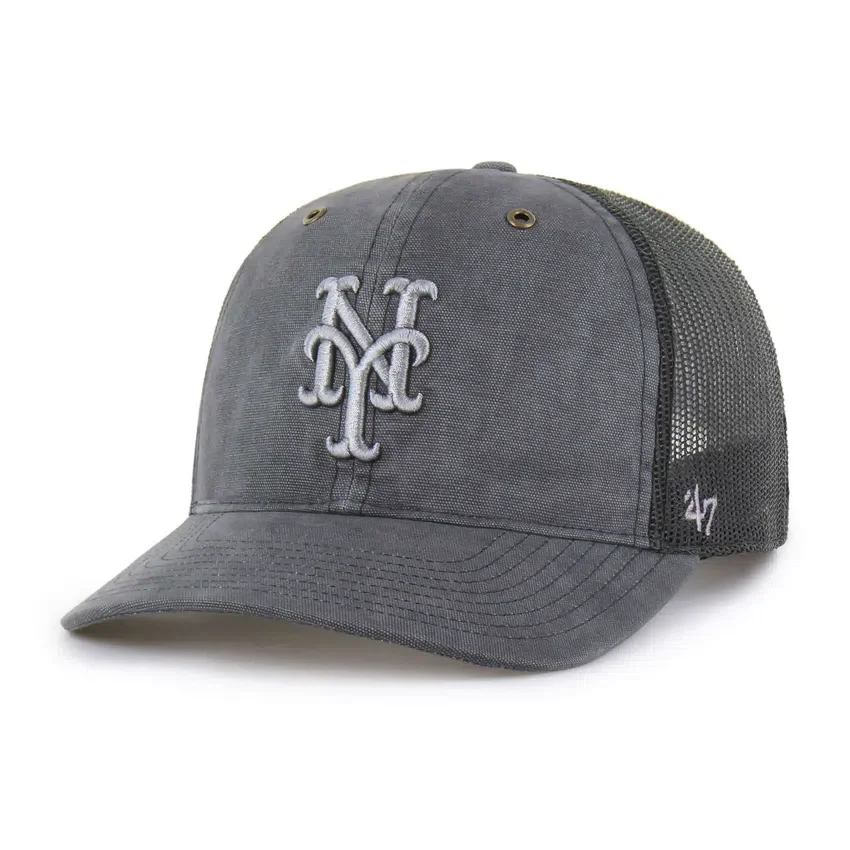 Gorra de camionero teñida de los Mets de Nueva York, corte holgado, modelo '47