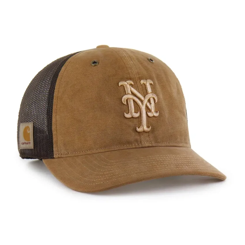Gorra de camionero teñida de los Mets de Nueva York, corte holgado, modelo '47
