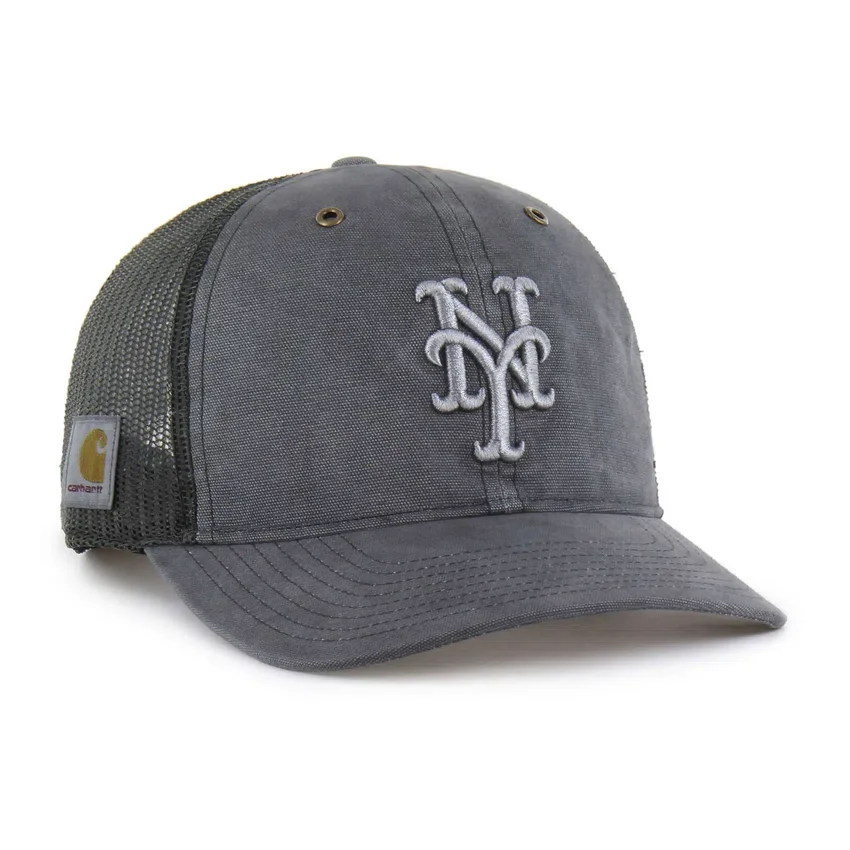 Gorra de camionero teñida de los Mets de Nueva York, corte holgado, modelo '47