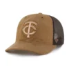 Gorra de camionero teñida de los Minnesota Twins, corte holgado, modelo '47